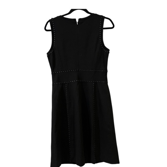 CLASSIQUES ENTIER Nordstrom Black Studded Italian Ponte Knit Skirt Dress 8 NWT - Picture 13 of 13